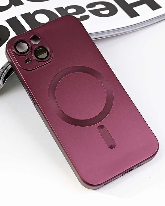 Torbica Magsafe Chrome za iPhone 13 6.1 bordo