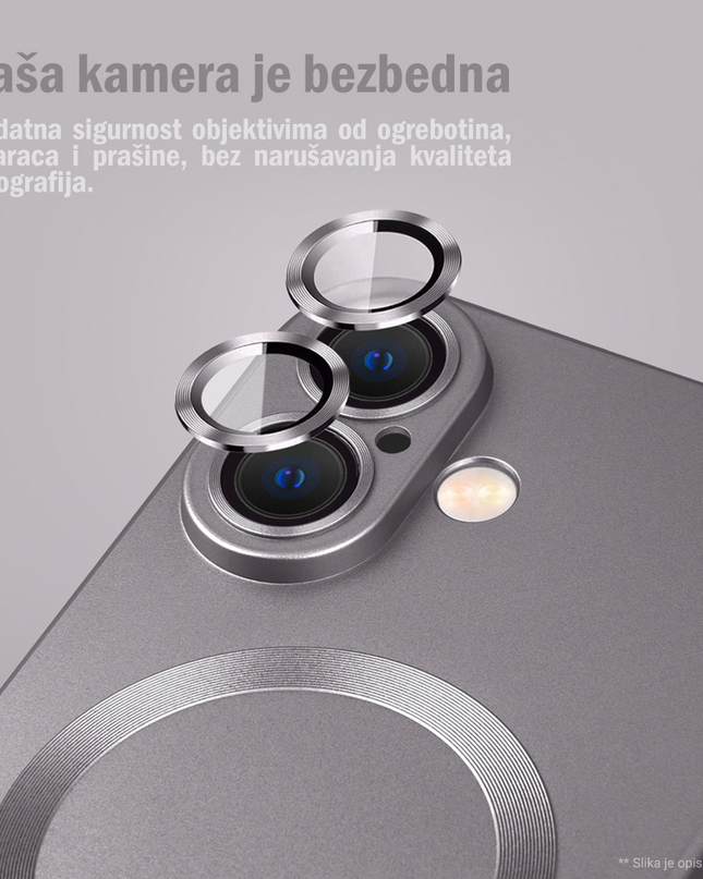 Torbica Magsafe Chrome za iPhone 16 6.1 crna