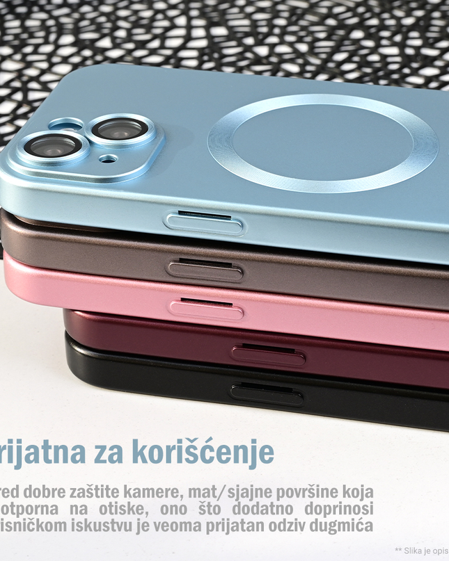 Torbica Magsafe Chrome za iPhone 16 6.1 crna
