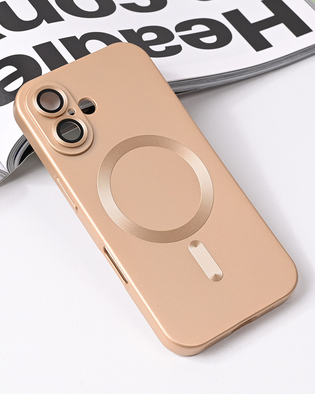 Torbica Magsafe Chrome za iPhone 16 6.1 gold