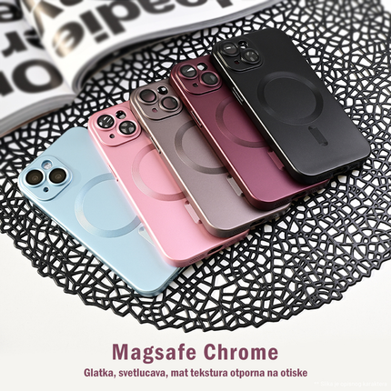 Torbica Magsafe Chrome za Samsung S921B Galaxy S24 crna
