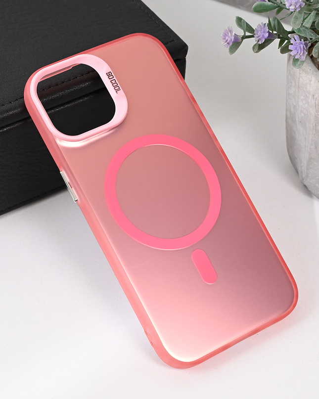 Torbica Magsafe Clear za iPhone 13 6.1 roze