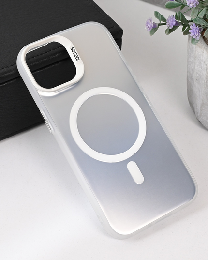 Torbica Magsafe Clear za iPhone 13 6.1 srebrna