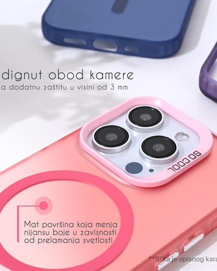 Torbica Magsafe Clear za iPhone 13 6.1 srebrna
