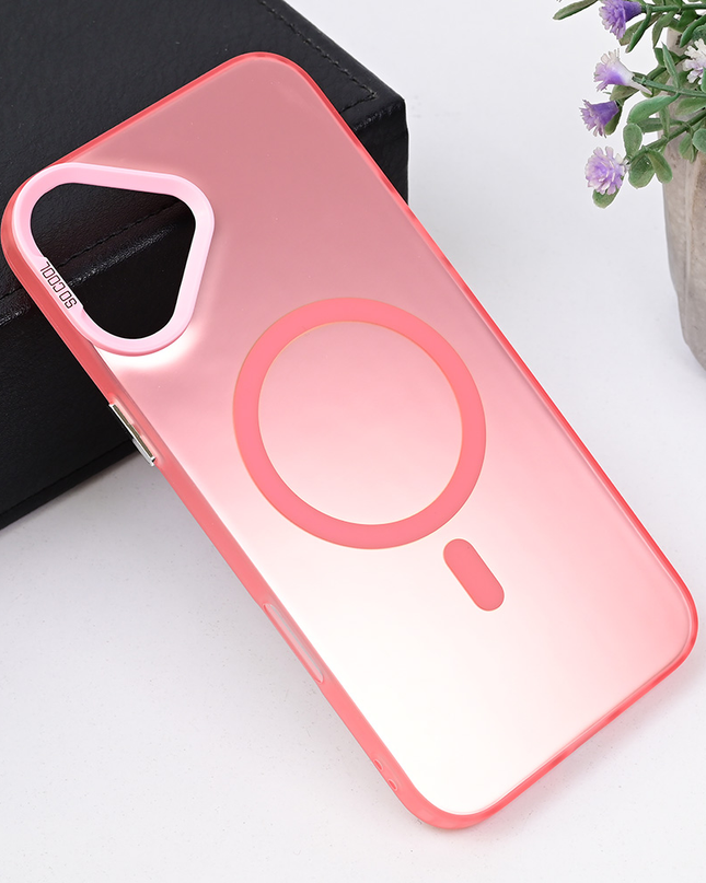 Torbica Magsafe Clear za iPhone 16 Plus 6.7 roze