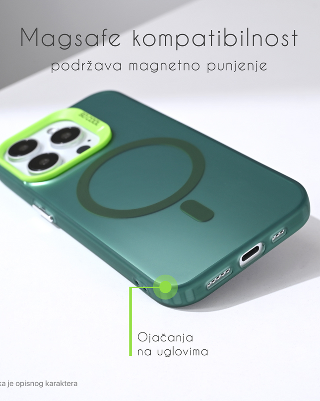 Torbica Magsafe Clear za iPhone 16 Pro 6.3 crna