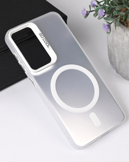 Torbica Magsafe Clear za Samsung S931B Galaxy S25 srebrna