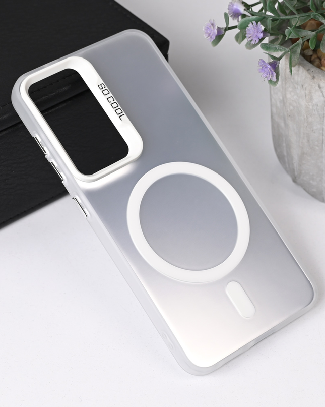 Torbica Magsafe Clear za Samsung S931B Galaxy S25 srebrna