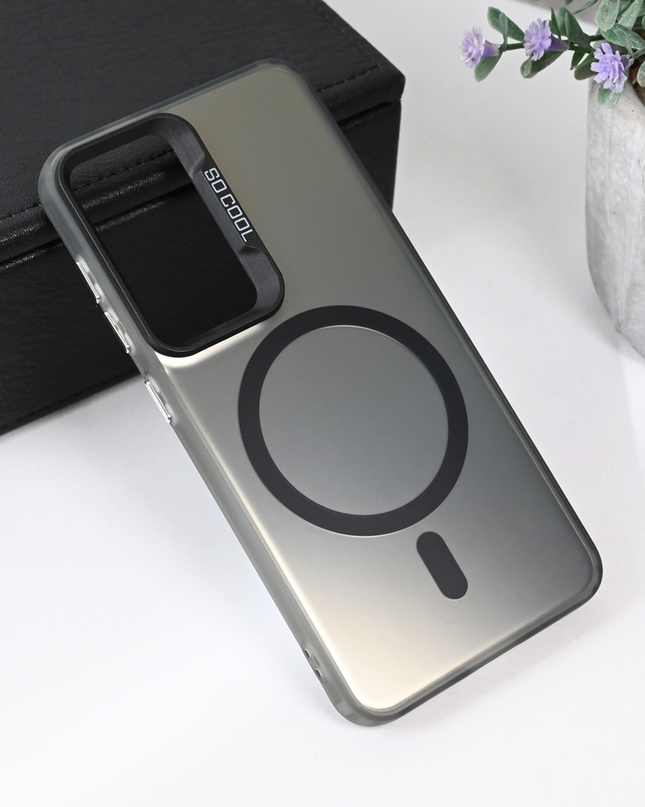 Torbica Magsafe Clear za Samsung S921B Galaxy S24 crna