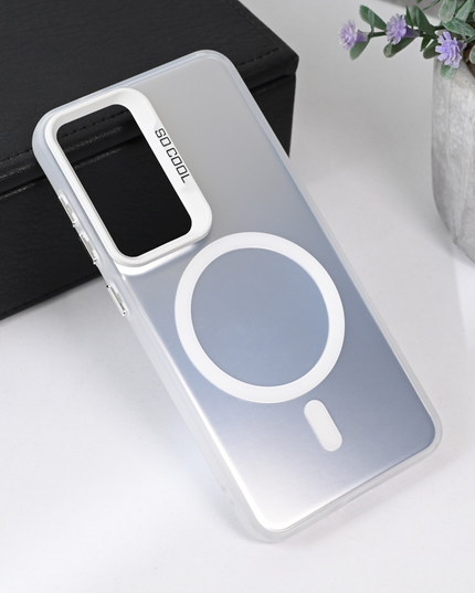 Torbica Magsafe Clear za Samsung S921B Galaxy S24 srebrna