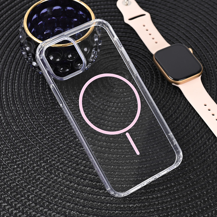 Torbica Magsafe Color Line za iPhone 12/12 Pro 6.1 roze