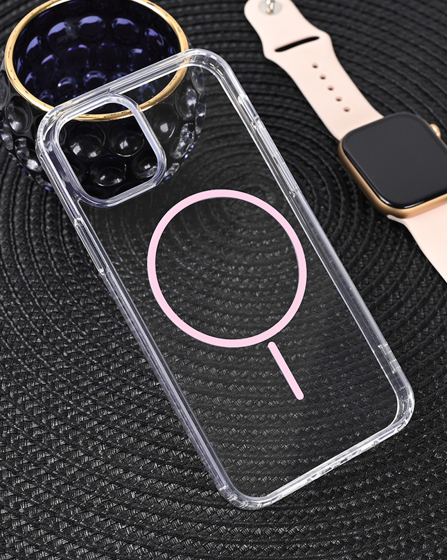 Torbica Magsafe Color Line za iPhone 12/12 Pro 6.1 roze