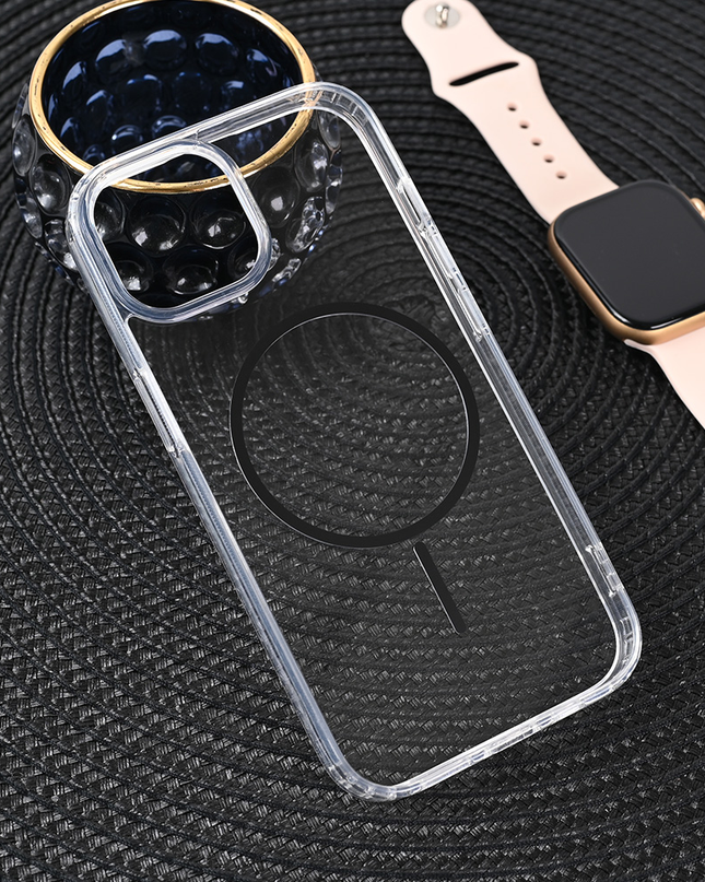 Torbica Magsafe Color Line za iPhone 15 6.1 crna
