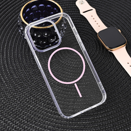 Torbica Magsafe Color Line za iPhone 15 Pro 6.1 roze