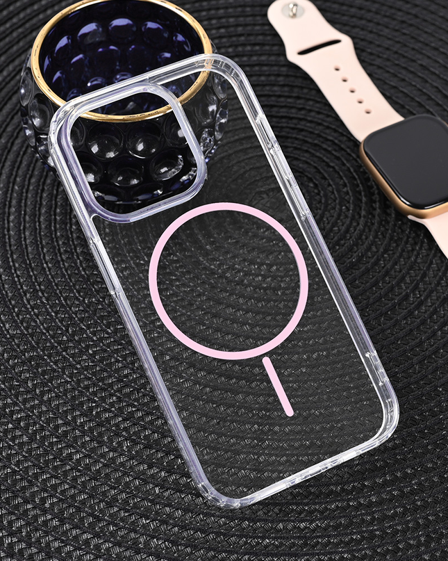 Torbica Magsafe Color Line za iPhone 15 Pro 6.1 roze