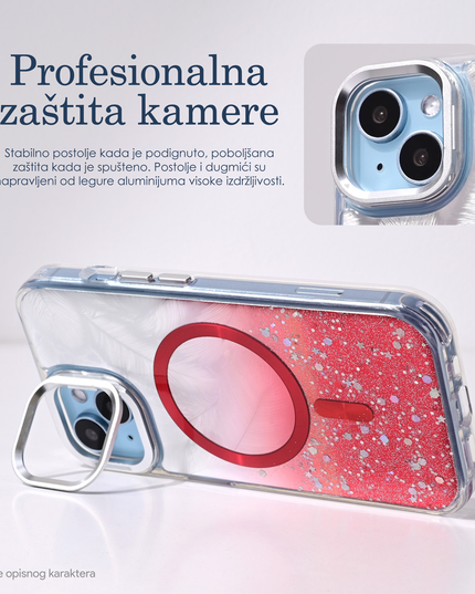 Torbica Magsafe Glitter za iPhone 15 6.1 plava