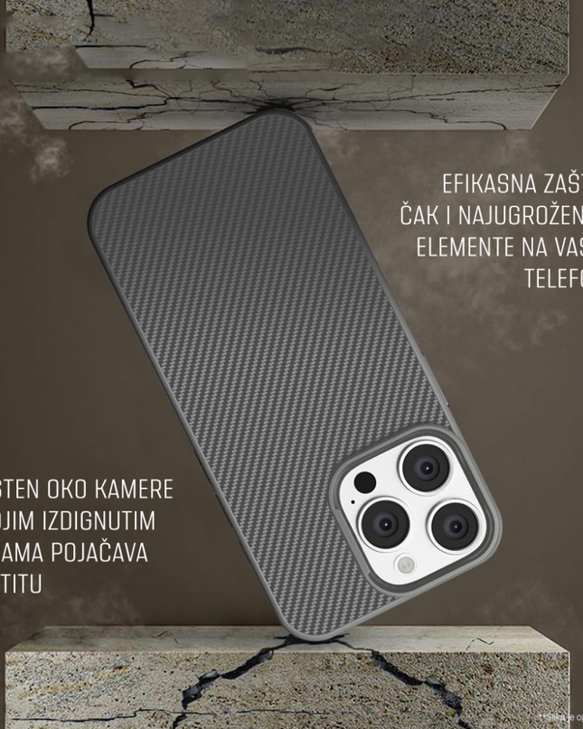 Torbica Magsafe Kevlar za Samsung S931B Galaxy S25 siva