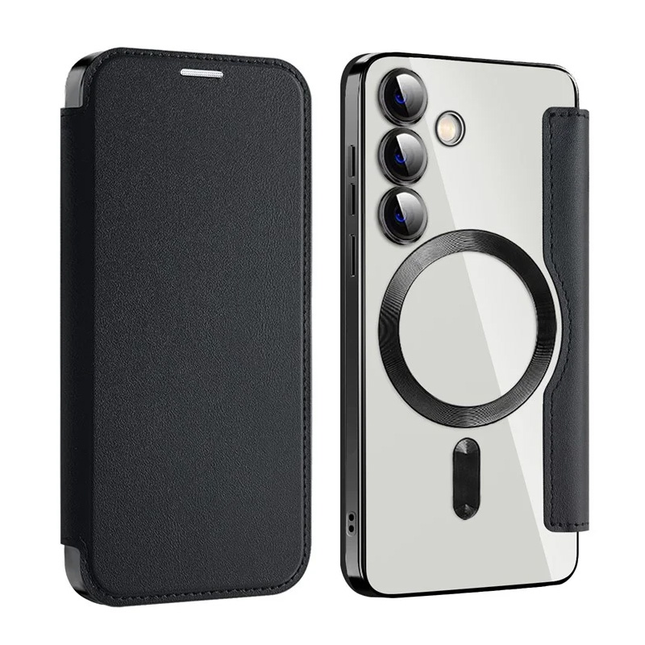 Torbica Magsafe Lux Bi Fold za Samsung S931B Galaxy S25 crna