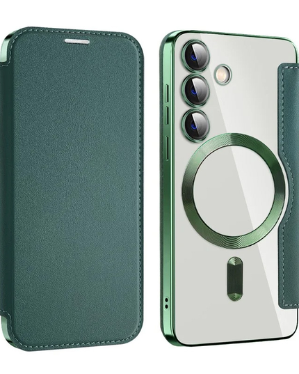 Torbica Magsafe Lux Bi Fold za Samsung S931B Galaxy S25 zelena