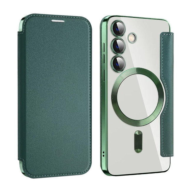 Torbica Magsafe Lux Bi Fold za Samsung S931B Galaxy S25 zelena