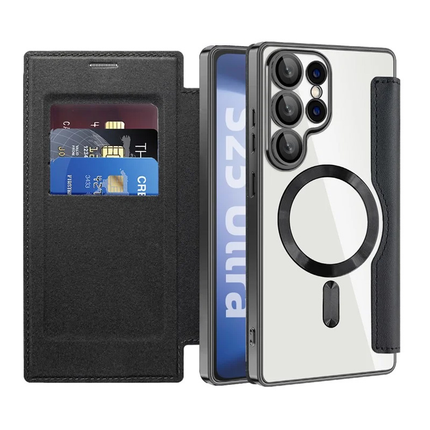 Torbica Magsafe Lux Bi Fold za Samsung S938B Galaxy S25 Ultra crna