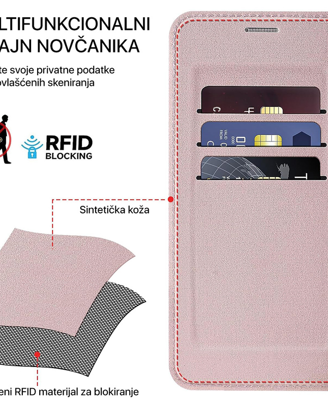 Torbica Magsafe Lux Bi Fold za Samsung S938B Galaxy S25 Ultra crna