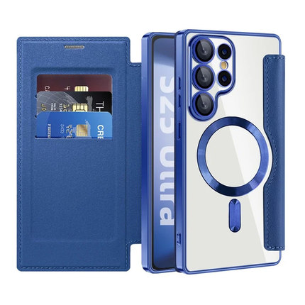 Torbica Magsafe Lux Bi Fold za Samsung S938B Galaxy S25 Ultra plava