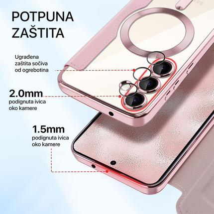 Torbica Magsafe Lux Bi Fold za Samsung S938B Galaxy S25 Ultra plava