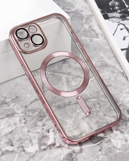 Torbica Magsafe Lux za iPhone 15 6.1 roze