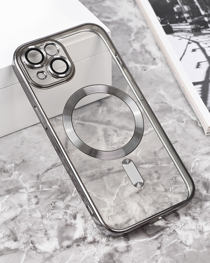 Torbica Magsafe Lux za iPhone 15 6.1 siva