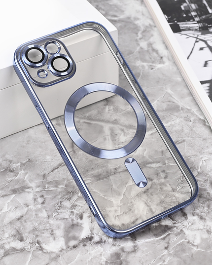 Torbica Magsafe Lux za iPhone 15 6.1 svetlo plava
