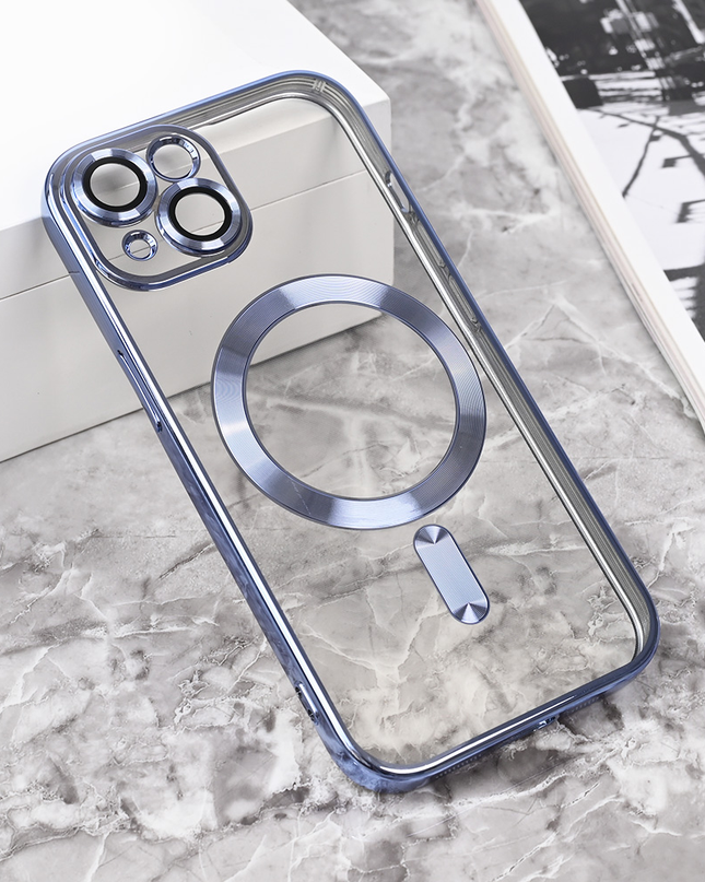 Torbica Magsafe Lux za iPhone 15 6.1 svetlo plava