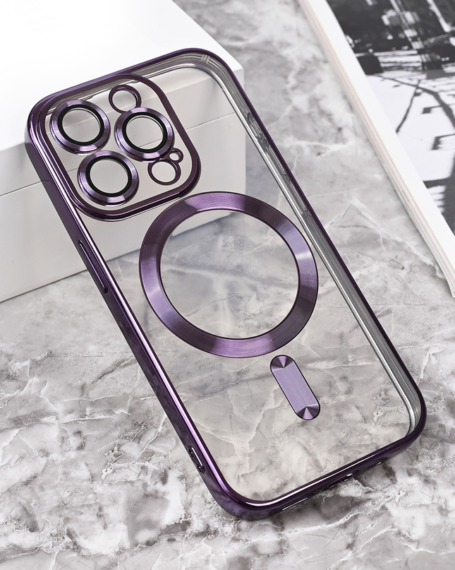 Torbica Magsafe Lux za iPhone 15 Pro 6.1 ljubicasta