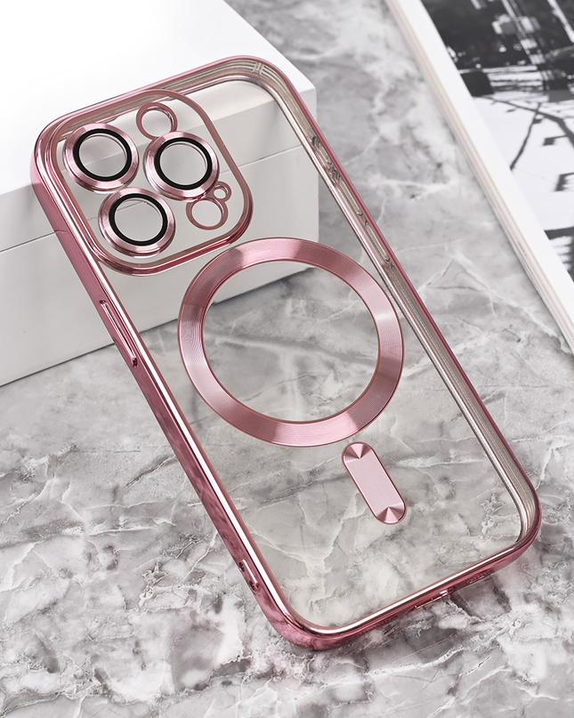 Torbica Magsafe Lux za iPhone 15 Pro 6.1 roze