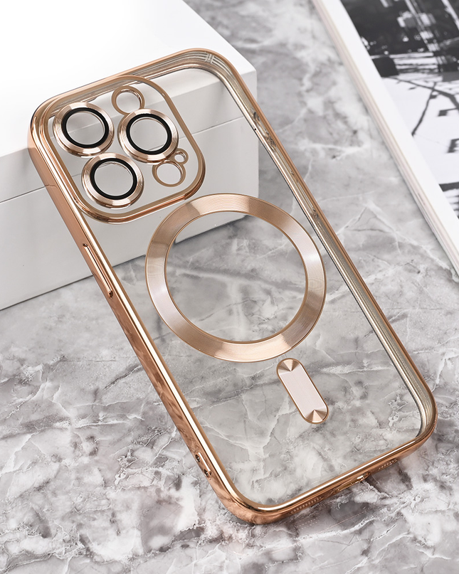 Torbica Magsafe Lux za iPhone 15 Pro 6.1 zlatna