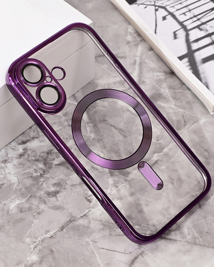 Torbica Magsafe Lux za iPhone 16 6.1 ljubicasta