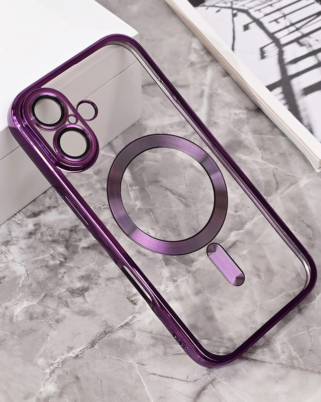 Torbica Magsafe Lux za iPhone 16 6.1 ljubicasta