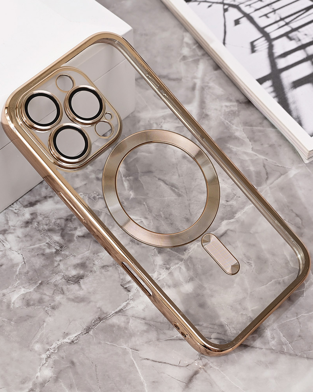 Torbica Magsafe Lux za iPhone 16 Pro 6.3 zlatna