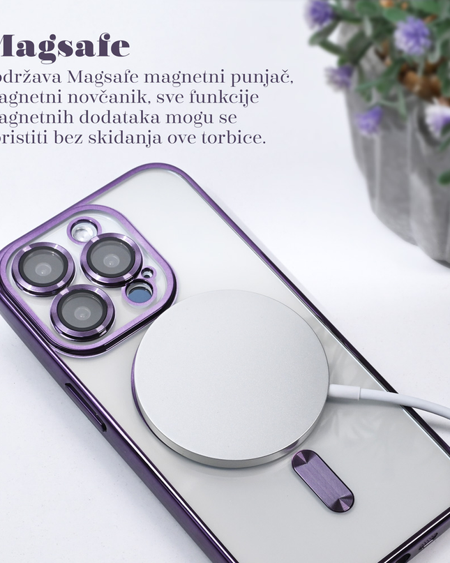 Torbica Magsafe Lux za iPhone 16 Pro 6.3 zlatna