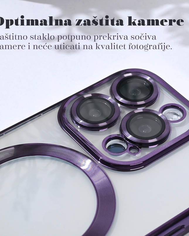 Torbica Magsafe Lux za iPhone 16 Pro 6.3 zlatna