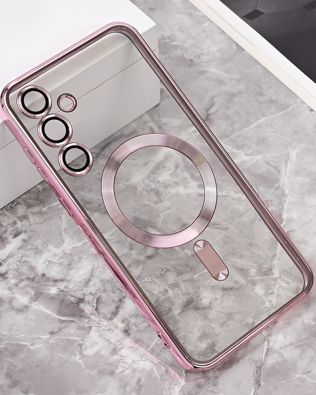 Torbica Magsafe Lux za Samsung A556B Galaxy A55 5G roze