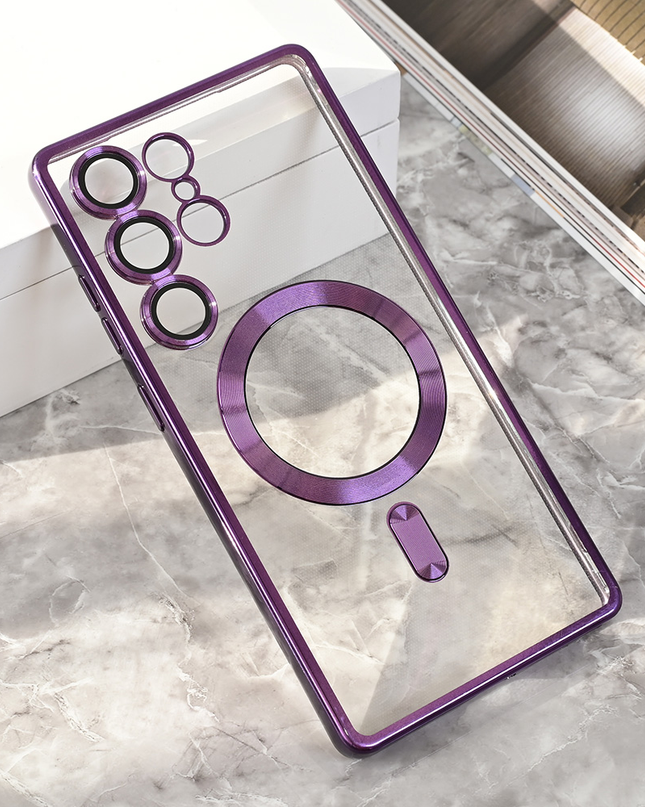 Torbica Magsafe Lux za Samsung S938B Galaxy S25 Ultra ljubicasta