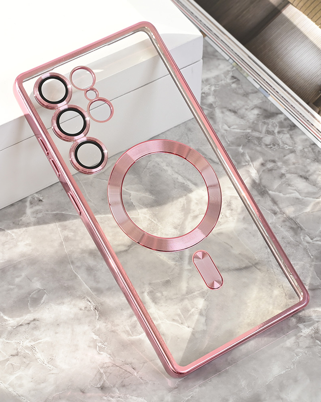 Torbica Magsafe Lux za Samsung S938B Galaxy S25 Ultra roze