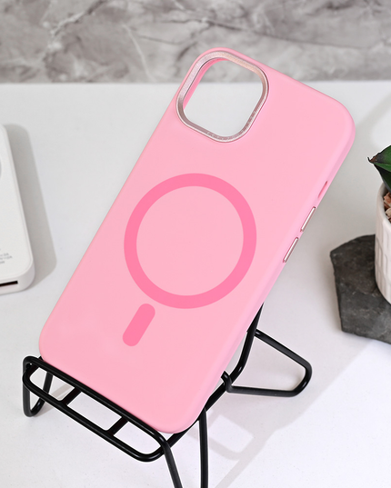 Torbica Magsafe Matte Color iPhone 14 6.1 roze