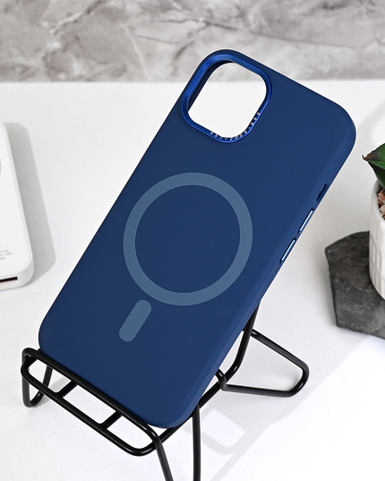 Torbica Magsafe Matte Color iPhone 14 6.1 tamno plava