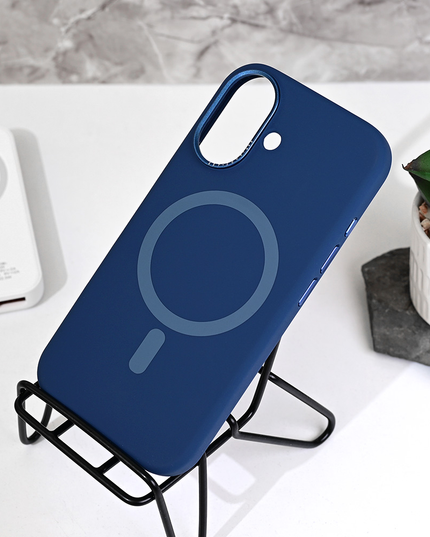 Torbica Magsafe Matte Color iPhone 16 6.1 tamno plava