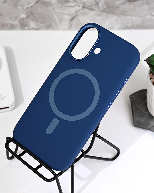 Torbica Magsafe Matte Color iPhone 16 6.1 tamno plava