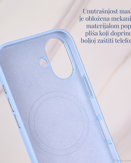 Torbica Magsafe Matte Color iPhone 16 6.1 tamno plava