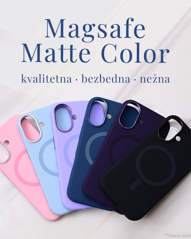 Torbica Magsafe Matte Color iPhone 16 Pro 6.3 ljubicasta