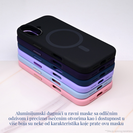 Torbica Magsafe Matte Color iPhone 16 Pro 6.3 ljubicasta
